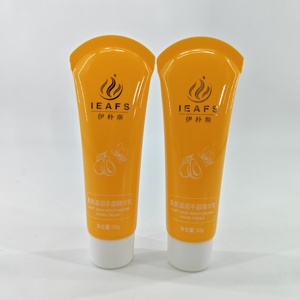 หลอดพลาสติกสีเหลืองสำหรับเครื่องสำอาง ขนาด 50 มล. แบบบีบได้ พร้อมฝาเกลียว ผิวมันเงา พิมพ์ซิลค์สกรีน สำหรับบรรจุภัณฑ์โลชั่น - Product Image 6