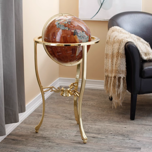 Sang trọng nhà sàn phong cách văn phòng trang trí đồ trang trí đá quý bản đồ thế giới toàn cầu được thiết kế cho những người đam mê Địa Lý - Product Image 2