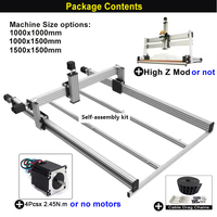 20% DE RÉDUCTION BulkMan3D 1000x1000~1500x1500mm Kit mécanique CNC / Kit de châssis à vis sans fin 4 axes pour graveur CNC de précision sur bois