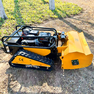 เครื่องตัดหญ้าแบบสายพานลำเลียง 18 แรงม้า 800 มม. เครื่องยนต์เบนซิน ควบคุมระยะไกล พร้อมใบรับรอง CE ราคาโรงงาน - Product Image 6