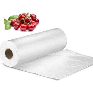 FungLam Plastic Produce Bags 14x20 Inch Clear Food <b>Storage</b> Roll 350 Count For Fruits <b>Vegetables</b> Bread Packing <b>Storage</b> - Product Image 1