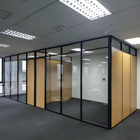 Cloison en verre isolée à double vitrage encadrée |   Performances thermiques et acoustiques exceptionnelles pour la conception de bureaux et d'hôtels écoénergétiques
