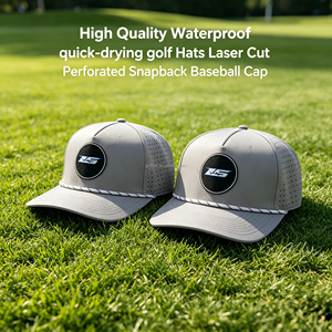 Casquette de baseball personnalisée OEM en caoutchouc PVC avec patch perforé au laser pour hommes et femmes, idéale pour la promotion d'entreprise et les groupes professionnels - Product Image 1