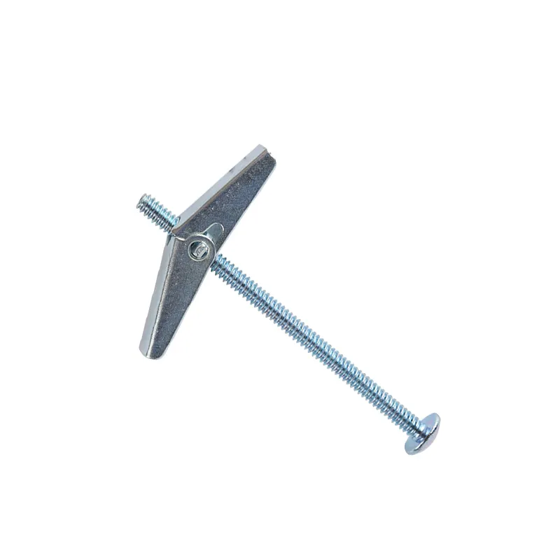 Anclaje de perno de palanca de resorte duradero, ideal para colgar objetos pesados en pared hueca, tornillo de máquina de cabeza redonda