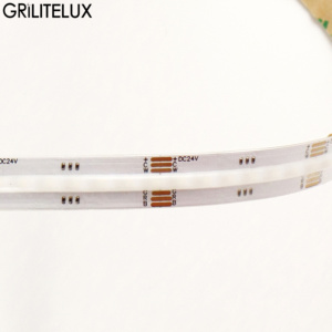 แถบไฟ LED RGBCCT COB 24V 12 มม. 840 ดวง ปรับสีขาวได้ แบบยืดหยุ่น สำหรับระบบควบคุมบ้านอัจฉริยะ Zigbee DALI บลูทูธ - Product Image 1