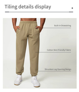 Chất Lượng Cao Tùy Chỉnh Chạy Bộ Quần Được Xây Dựng Trong Dây Kéo Ngoài Trời Chạy Bông Da Thân Thiện Thể Dục Thể Thao Quần Cho Nam Giới - Product Image 5