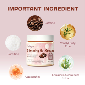 Crème Amincissante Corporelle à l'Extrait de Caféine Naturelle, Crème Chaude Brûle-Graisse Abdominale, Gel de Perte de Poids Rapide, Crème Masseur Anti-Cellulite - Product Image 2