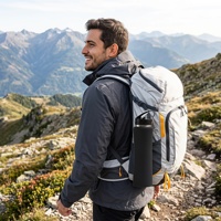 Bouteille d'eau en acier inoxydable, antirouille, de qualité alimentaire, légère, ergonomique, pour le yoga, le cyclisme, la course à pied, OEM ODM