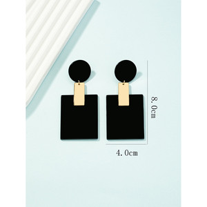 Boucles d'oreilles pendantes scintillantes en or Glam - Product Image 4