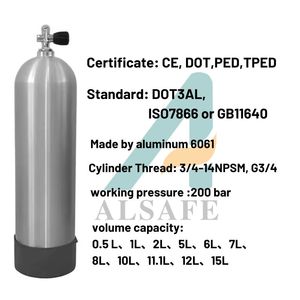 Fabricant Direct Réservoir de plongée Réservoir de plongée haute pression Cylindre de plongée <span class=keywords><strong>15l</strong></span> - Product Image 2