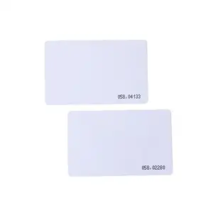 White RFID Card 125Khz Printable RFID PVC Blank Card Glossy White Low Cost