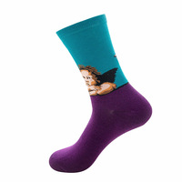 Conceptions gratuites quantité minimale de commande bas Chaussettes personnalisées OEM Chaussettes pour hommes Sport coloré Coton peigné Logo de chaussette personnalisé