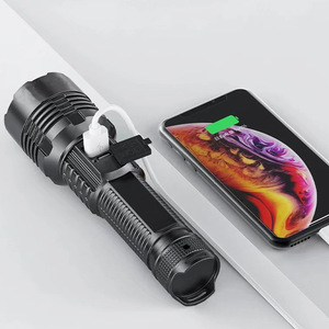 Siêu sáng <span class=keywords><strong>LED</strong></span> sạc cầm tay Đèn pin <span class=keywords><strong>zoom</strong></span> cho cắm trại ngoài trời nhà khẩn cấp không thấm nước ABS Đèn pin ngọn đuốc - Product Image 6