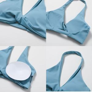 Ensemble <span class=keywords><strong>de</strong></span> yoga 4 pièces personnalisé pour femmes soutien-gorge dos nu embellissant le dos sans couture leggings à séchage rapide tenue entraînement <span class=keywords><strong>de</strong></span> gymnastique - Product Image 3