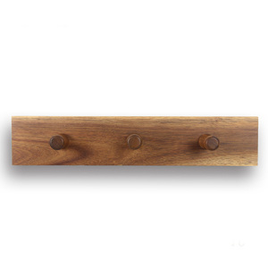 Écologique En Bois D'<span class=keywords><strong>acacia</strong></span> 3 Chevilles Tissu Suspendu Crochets - Product Image 1