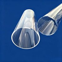 Tube en verre de quartz transparent UV de haute pureté 99,99 %, sans ozone, en silice fondue, pour semi-conducteurs, personnalisé OEM