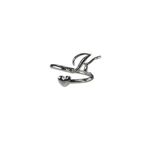 Fashion <b>Ring</b> 316L Stainless Steel PVD Gold Plating Heart Design Adjustable Size For Women Men Jewelry - Product Image 1