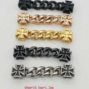 อุปกรณ์ทำสร้อยข้อมือสแตนเลสสตีลยี่ห้อ Yunnique ขนาด 49 มม. x 10.5 มม. x 1.2 มม. จี้รูปกางเขนสำหรับทำสร้อยข้อมือ อุปกรณ์ตกแต่งเครื่องประดับ - Product Image 2