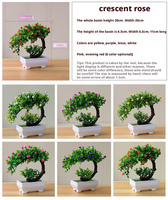 Arbres artificiels d'intérieur en forme de lune plantes artificielles pièces artistiques avec un savoir-faire élevé