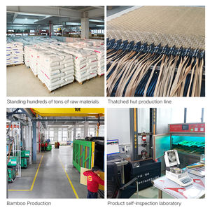 Традиционный дизайн, ПВХ-ротанг, плетеный синтетический бамбуковый мат для наружной кровли, водонепроницаемый, для дома - Product Image 3