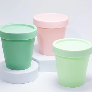 Envase Redondo de Plástico para Crema o Loción Corporal con Tapa a Presión para Frascos de Exfoliante - Product Image 5