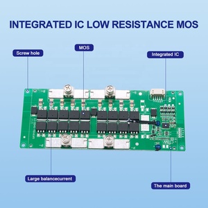 XJBMS 3S/4S 12V 50A 60A 70A 80A 90A 100A BMS para Baterías de Iones de Litio 18650 21700, Iones de Litio, Iones de Sodio, con Balance y NTC - Product Image 2