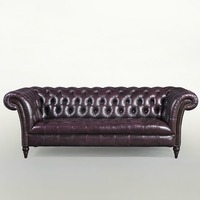 Canapé Chesterfield en cuir pour salon