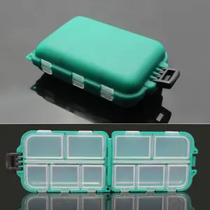Weihai factory sales waterproof multifunctional mini fishing accessories plastic fishing tackle box