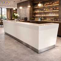 Mostrador de Bar Comercial para Restaurante, Pub o Bar, Mostrador de Café Personalizado al por Mayor, Marca Hi-Macs, Krion, Corian, Hanex, Superficie Sólida