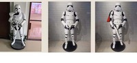 Sculpture de soldats blancs en fibre de verre grandeur nature, statue de Storm Trooper de Star Wars, figurine personnalisée en usine