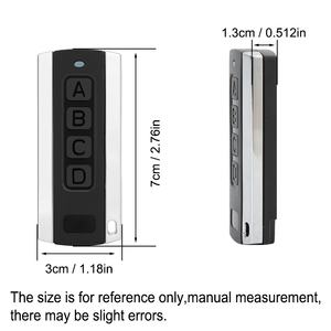 Đa tần số cửa nhà để xe điều khiển từ xa duplicator 280MHz-868MHz tự sao chép mã biến Grabber rào cản Keychain Transmitter - Product Image 6