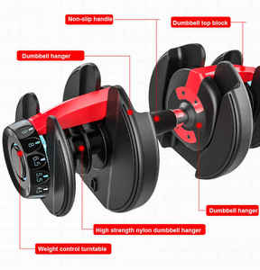 Adjustable <strong>Dumbbell</strong> Sets 10-50kg Multiweight Options Weighted <strong>Dumbbell</strong> With Anti-Slip Nylon Handle - Product Image 4