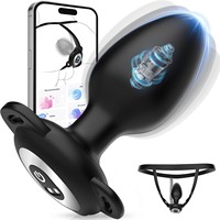 Plug anal vibrant contrôlé par application portable pour la masturbation anale à distance, jouet intime pour sorties, outil sexuel pour adultes