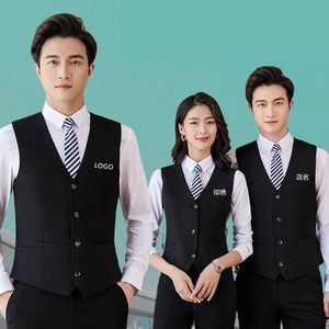 Venta al por mayor <span class=keywords><strong>de</strong></span> chalecos grises como ropa <span class=keywords><strong>de</strong></span> trabajo para recepcionistas <span class=keywords><strong>de</strong></span> hoteles y restaurantes, así como para el personal <span class=keywords><strong>de</strong></span> bares - Product Image 3