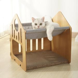 Hot Sale Doppeldecker Cat <span class=keywords><strong>House</strong></span> Cat Scratching Board Karton Custom ized Pad - Product Image 2