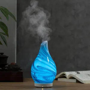 Arsenmann vaso ultrassônico usb, venda quente de 120ml, difusor de aromaterapia com óleo essencial de mármore