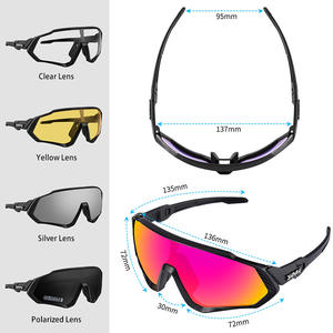 <span class=keywords><strong>Kapvoe</strong></span> hommes femmes cyclisme lunettes de soleil vtt vélo lunettes polarisées cyclisme lunettes sport randonnée équitation lunettes - Product Image 5