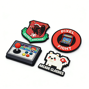 B2B Sourcing Factory Free Artwork 3D Molded Custom Soft Rubber Polyvinyl Chloride Hook Backing Badge pvc patch - Product Image 1