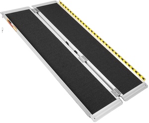 Di động xe lăn đoạn đường nối 4ft Non-Slip nhôm gấp handicap đoạn đường nối, cửa ngưỡng xe lăn dốc cho nhà - Product Image 1