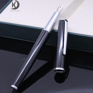 Penna Stilografica Premium Regalo Esecutivo con Logo Personalizzato Strumenti di Scrittura di Lusso Neri e Argento di Alta Gamma <span class=keywords><strong>Set</strong></span> di Penne per <span class=keywords><strong>Calligrafia</strong></span> - Product Image 2