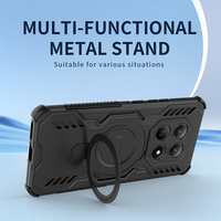 Coque de téléphone antichoc et dissipatrice de chaleur pour Redmi Note 15, vente directe usine, avec support métallique magnétique pour charge sans fil