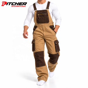 Overoles de Mezclilla al por Mayor, Overoles de Mezclilla Lavada con Bolsillos Utilitarios para Hombre, Suministro de Marca Privada para Minoristas de Moda - Product Image 5