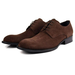 Chaussures habillées en cuir de vache véritable à bout pointu et à lacets, avec semelle antidérapante et intérieur confortable pour hommes - Product Image 2