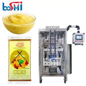 Fully automatic vffs jelly packing and filling machine multi track vertical 3 sides seal sachet fruits jelly packing machine