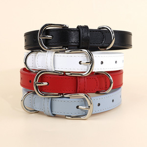Pet <b>collar</b> first layer leather cat and <b>dog</b> <b>collar</b> <b>large</b>, medium and small <b>dog</b> pet <b>dog</b> neck ring four-season <b>dog</b> decorations - Product Image 2