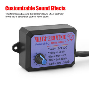 12V-24V 8 Và 12 Âm Thanh Âm Nhạc Điện Tử Horn Điều Khiển 3 + Pro Horn Loa Âm Thanh Điều Khiển Đơn Vị Với Khối Lượng Chuyển Đổi - Product Image 3