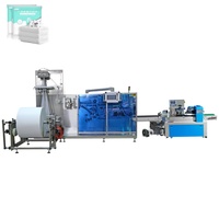 Machine à emballer de couverture de flux automatique rentable à grande vitesse Machine à essuyer humide