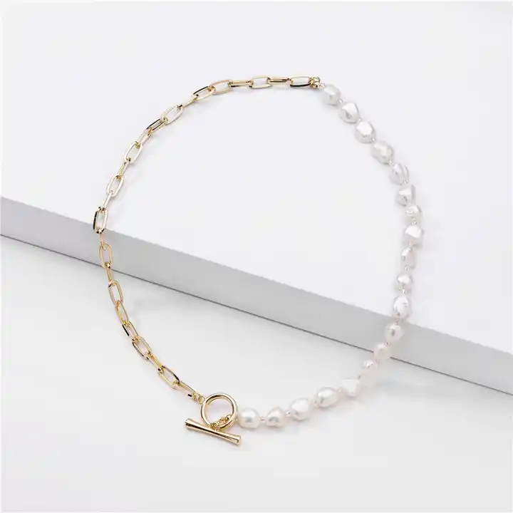 D Heart Multi Layer Pearl Necklace – Chains & Charms