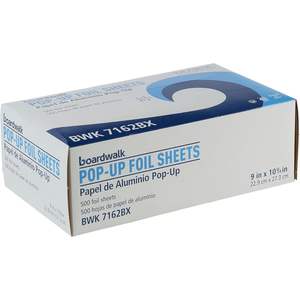 Lámina de Papel de Aluminio Desechable Tipo Pop-Up Boardwalk BWK 7162, 10-3/4 Pulgadas de Largo y 9 Pulgadas de Ancho - Product Image 1