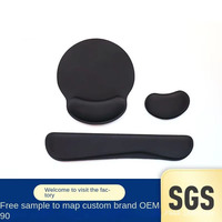 Tapis de souris et clavier en silicone en gros avec repose-poignets, résistant à la saleté, support de table pour ordinateur portable, support d'ordinateur portable en caoutchouc transfrontalier